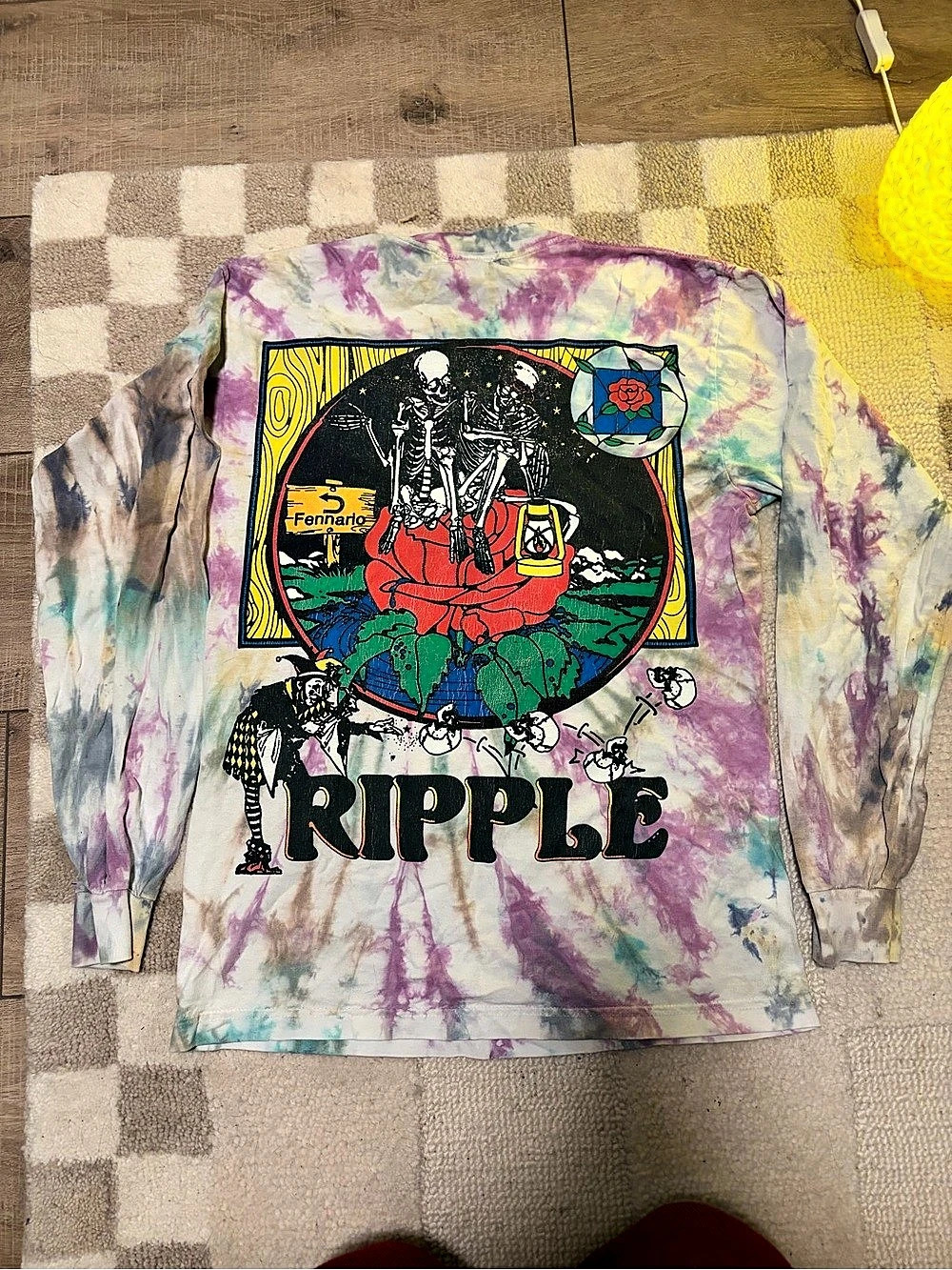 Online Ceramics Grateful Dead Ripple Long Sleeve Tie-Dye T-Shirt long sleeve
